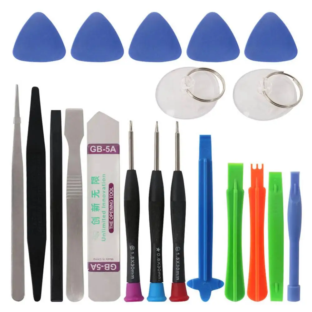 

20 in 1 Mobile Phone Repair Tools Cell Phone Opening Pry Repair Kits Screwdriver Set for Samsung Xiaomi iPhone Repair Tool Kit