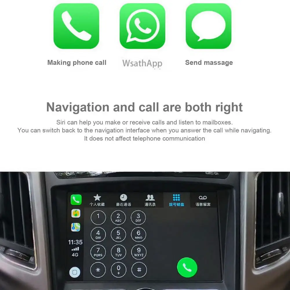 USB-адаптер для подключения Carplay Беспроводные адаптеры автоматическое