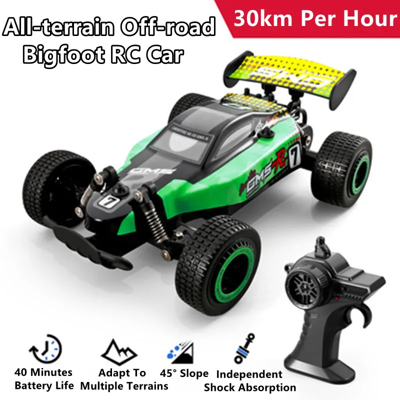 

All-terrain Off-road 4WD High-speed Drift RC Car 30KM/H Independent Shock Absorber 45° Climb Sealed Chassis Remote Control Toy