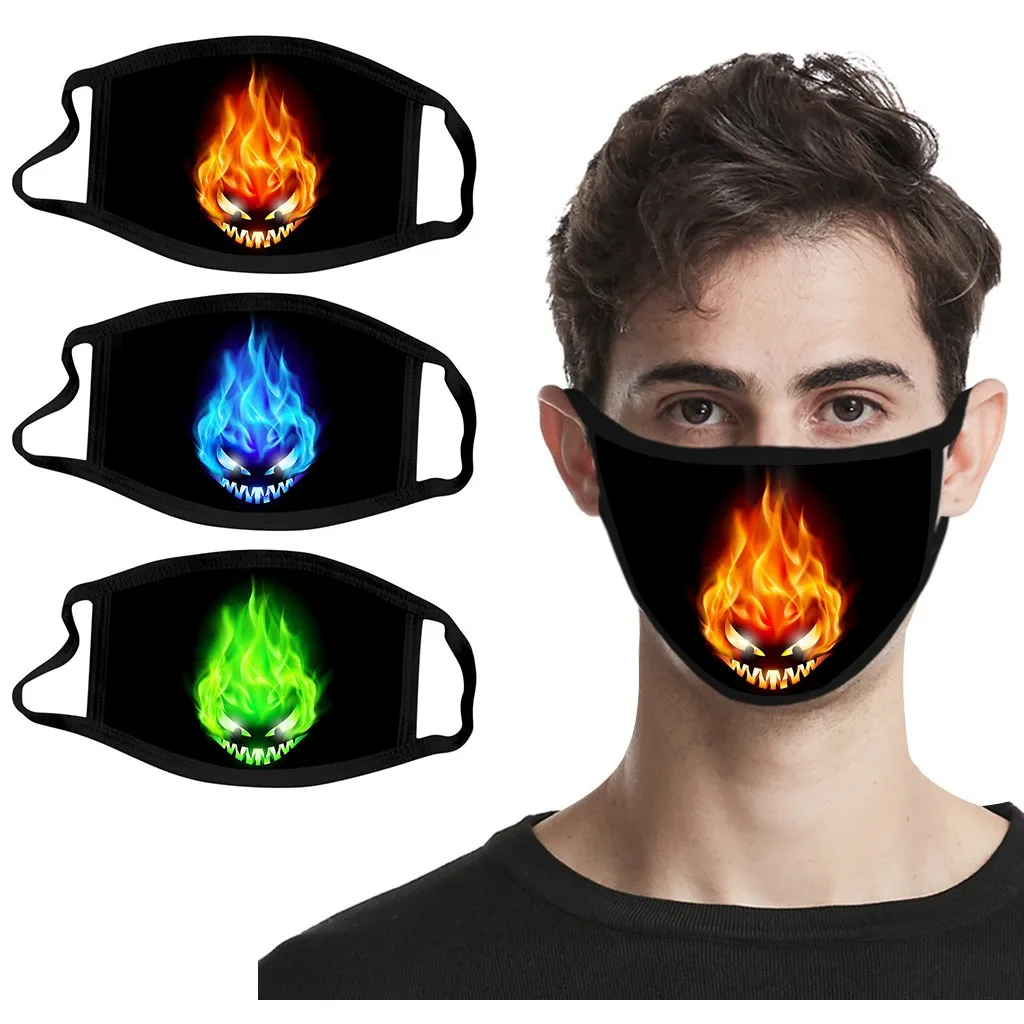 

Маски для взрослых с принтом головы тыквы на Хэллоуин, дышащая Защитная женская маска против пыли