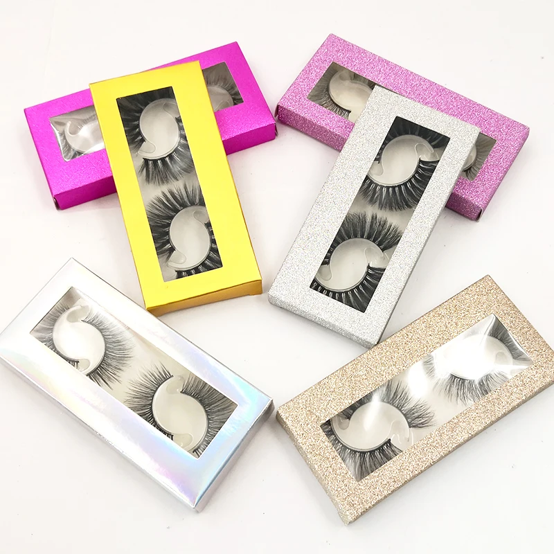 iflovedekd 2 pairs Handmade natural false eyelashes 3D Faux Mink Hair Makeup Extension Tools Thick False Eyelash | Красота и здоровье