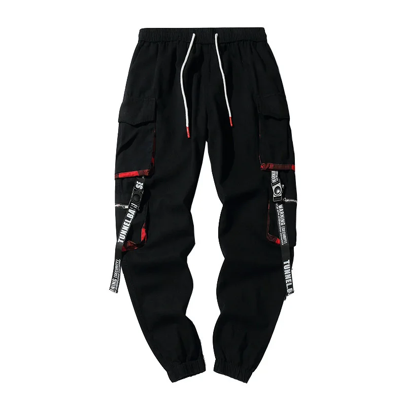 

Prowow 2021 New Summer Black Hip Hop Cargo Pants Men Streetwear Cotton Joggers Fashion Sweatpants Casual Harem Trousers