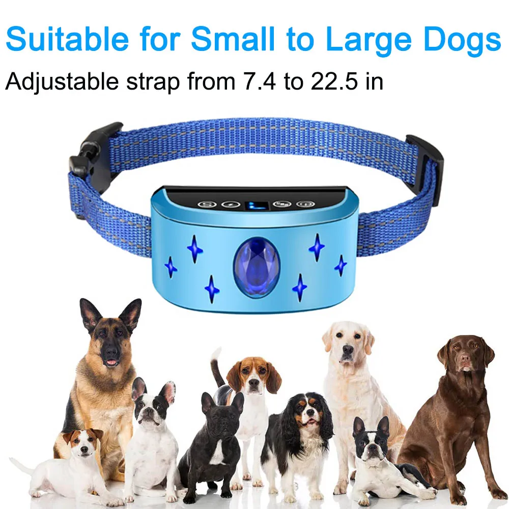 Ошейник для дрессировки собак с электрошоком перезаряжаемый водонепроницаемый