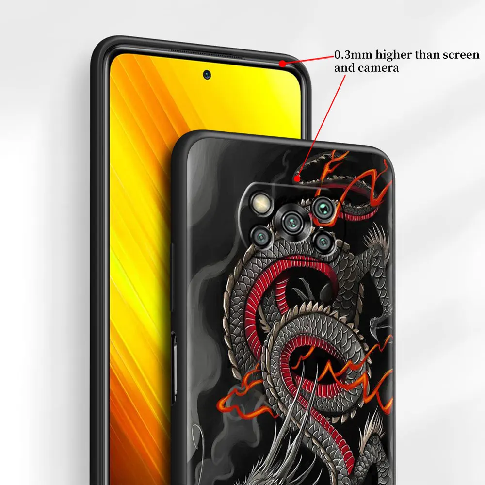 for xiaomi mi poco x3 nfc m3 pro f3 gt k40 10t note 10 f1 x2 f2 soft silicone phone case luxury cover japanese style art japan free global shipping