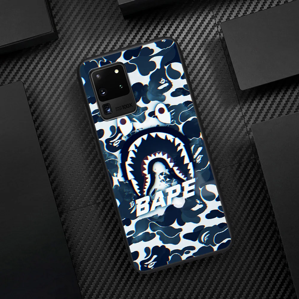 

Fashion Brand B-BAPES Phone Case Cover Hull For Samsung Galaxy S 6 7 8 9 10 e 20 Edge Note 8 9 10 Plus black Prime Trend Funda
