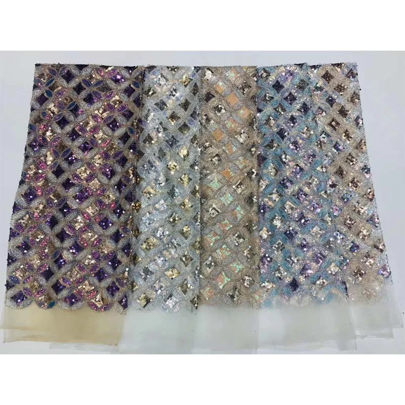 5 ярдов Новое поступление 2020 кружевная фатиновая ткань Африканский модный стиль