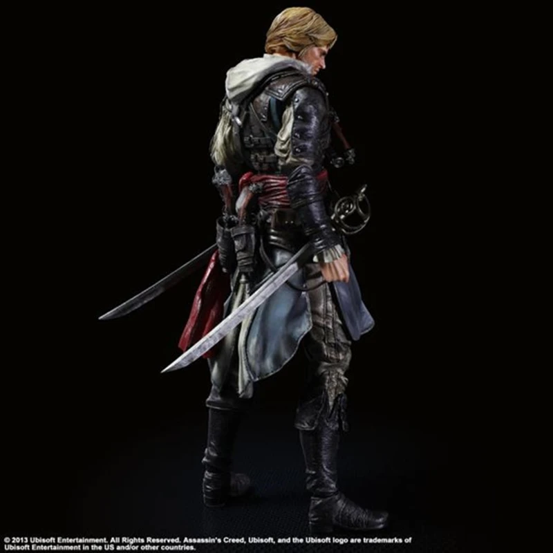 Игра Assassins Creed серии 4 Эдварда Джеймса Kenway Play Arts Kai Action Figure Connor Mohawk Edward игрушки куклы