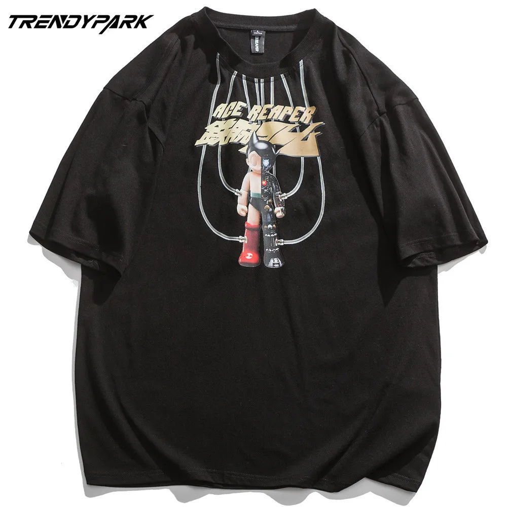 

Men's T-shirt 2021 New Summer Short Sleeve Printed Tee Hip Hop Oversized Cotton Casual Harajuku Streetwear Top Tshirts Clothing