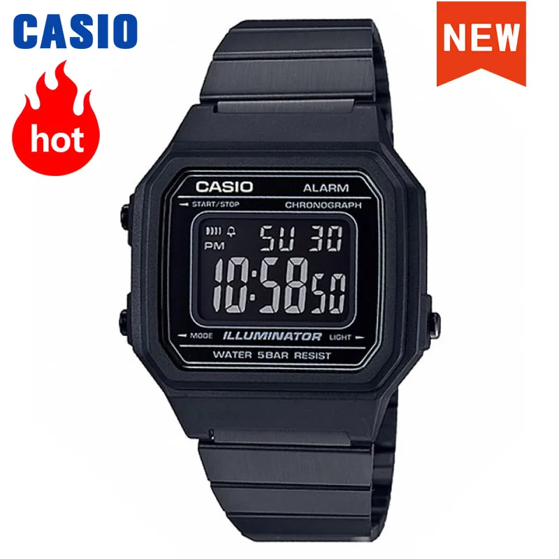 Casio watch Small silver watch men set brand luxury LED digital 30m Waterproof Quartz Sport Wrist Watch relogio masculino B650W