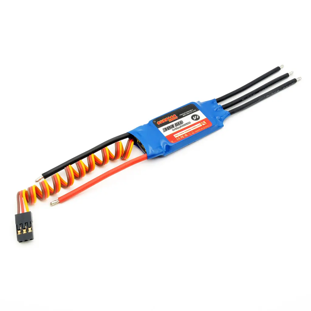 Контроллер скорости SURPASS HOBBY 20A 30A 40A 50A 60A 70A 80A ESC 2 6S BLHeli BEC SBEC для радиоуправляемых FPV