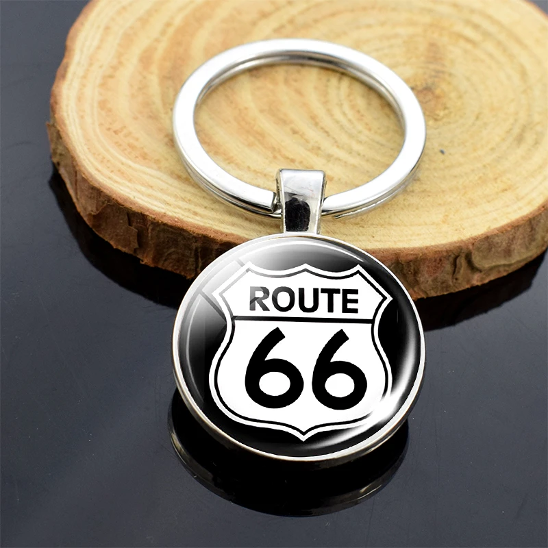 Брелок Route 66 со знаком Подарочная бижутерия для путешествий брелок автомобильных