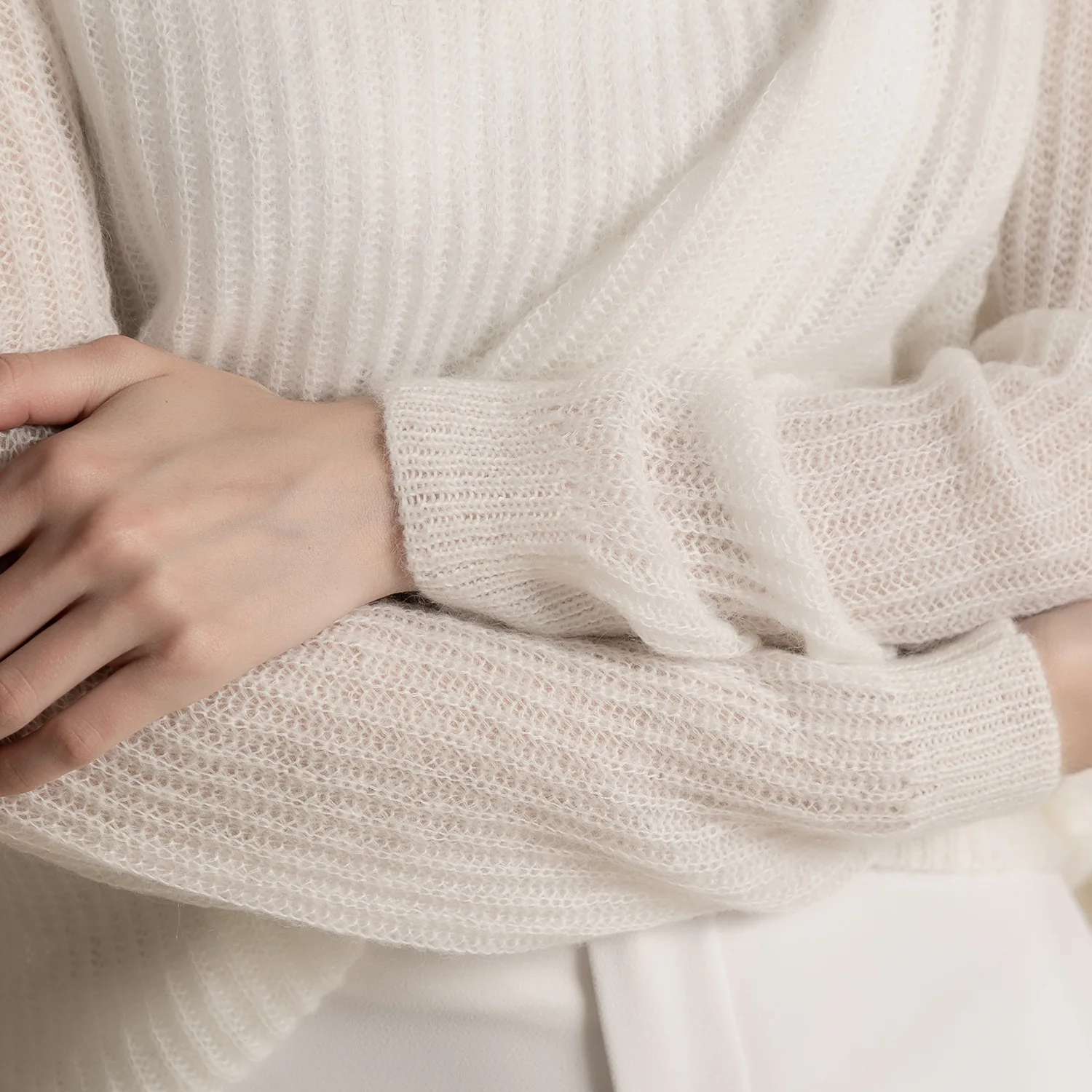 

Autumn Women's Clothes Soft and Perspective Pullover Sweaters