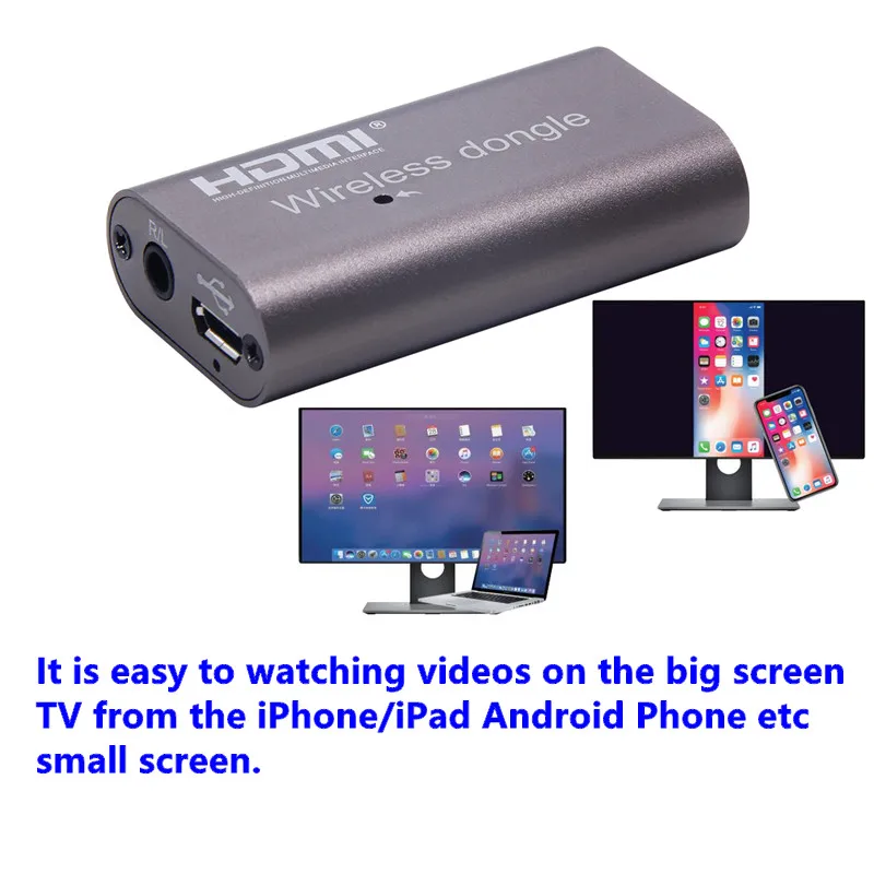 

NEW Digital HDMI Wireless Dongle Adapter WiFi USB2.0 Data Transmission for IPhone/iPad Android Phone Laptop PC To Big Screen TV