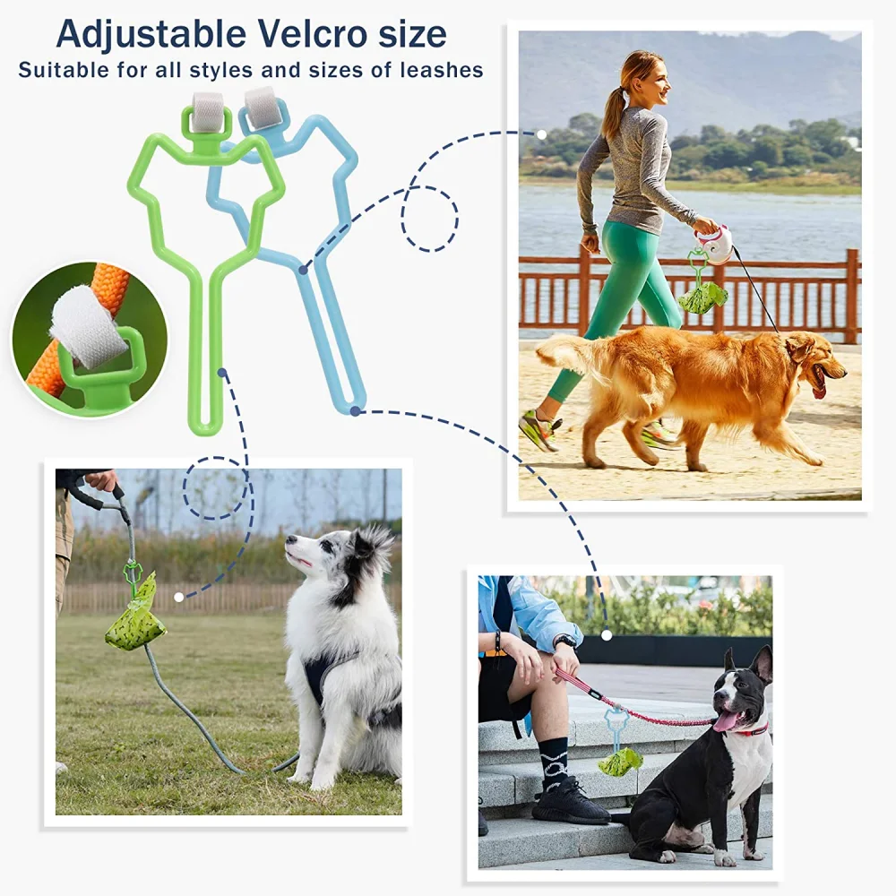 

Waste Bag Dispenser for Dog Waste Carrier Pet Supply Accessories Dog Leash Dispenser Clean Tools Poop Bag Holder Hands Free