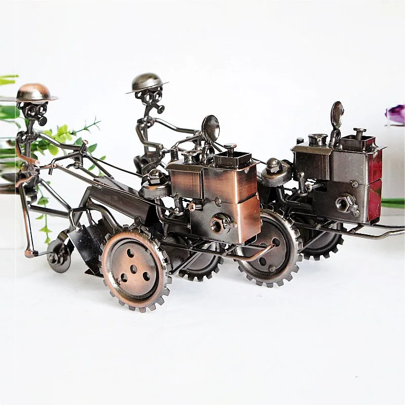 Gothic Skull Tractor Sculpture Collecting Home Decoration Desk Decor Ornaments Boy Toys Gifts Exquisite Metal Design Figurines | Дом и сад
