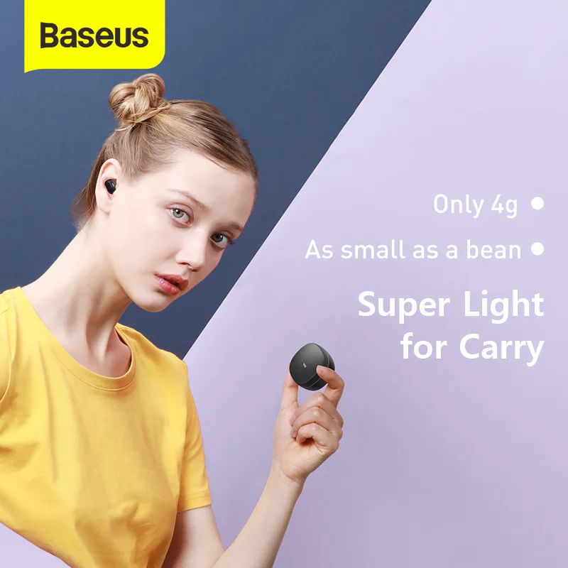 Bluetooth-наушники Baseus WM01 TWS с микрофоном беспроводные шумоподавлением 5 0 сенсорное