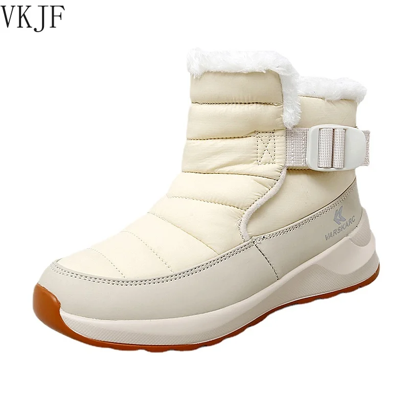 

Новинка 2021, зимние женские ботинки, теплые утепленные плюшевые женские зимние ботинки, уличные водонепроницаемые ботинки, женские кроссовк...