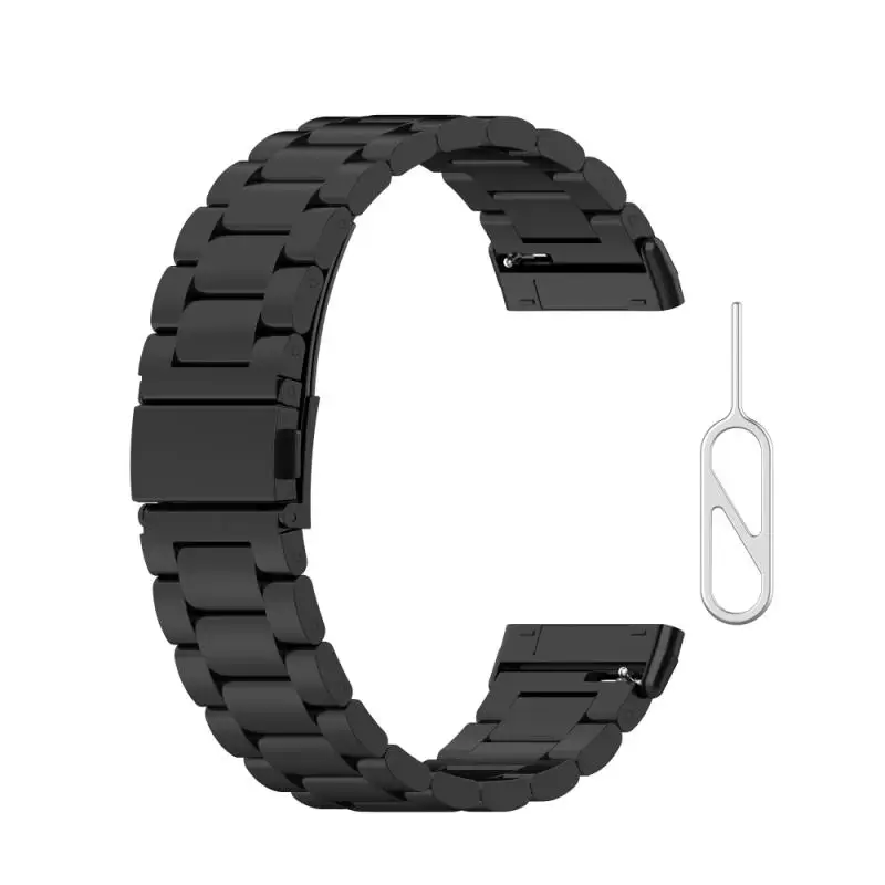 

Подходит для Fitbit Versa3/Fitbit Sense, трехшаровой стальной ремешок для Fitbit Versa3/Fitbit Sense, аксессуары для умных часов