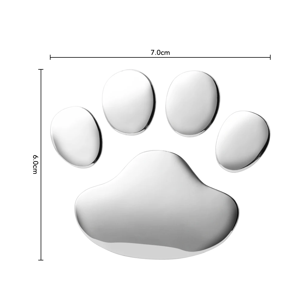 3D наклейка на автомобиль виниловая забавная с принтом лап животных кошек для Ford