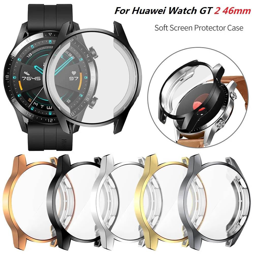 

Защитный чехол из ТПУ для Huawei Watch GT 2 Pro 46 мм, защитная рамка с полным покрытием для умных часов, чехол для экрана, силиконовый бампер