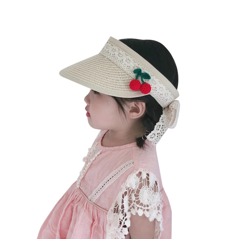 

Kids Summer Sun Hats Boys Girls Foldable Hat Empty Top Cute Sweet Sunscreen Beach Hat1