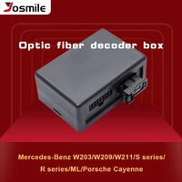 josmile car stereo radio optical fiber decoder most box for porsche cayenne benz gl ml w211 w209 b200 w203