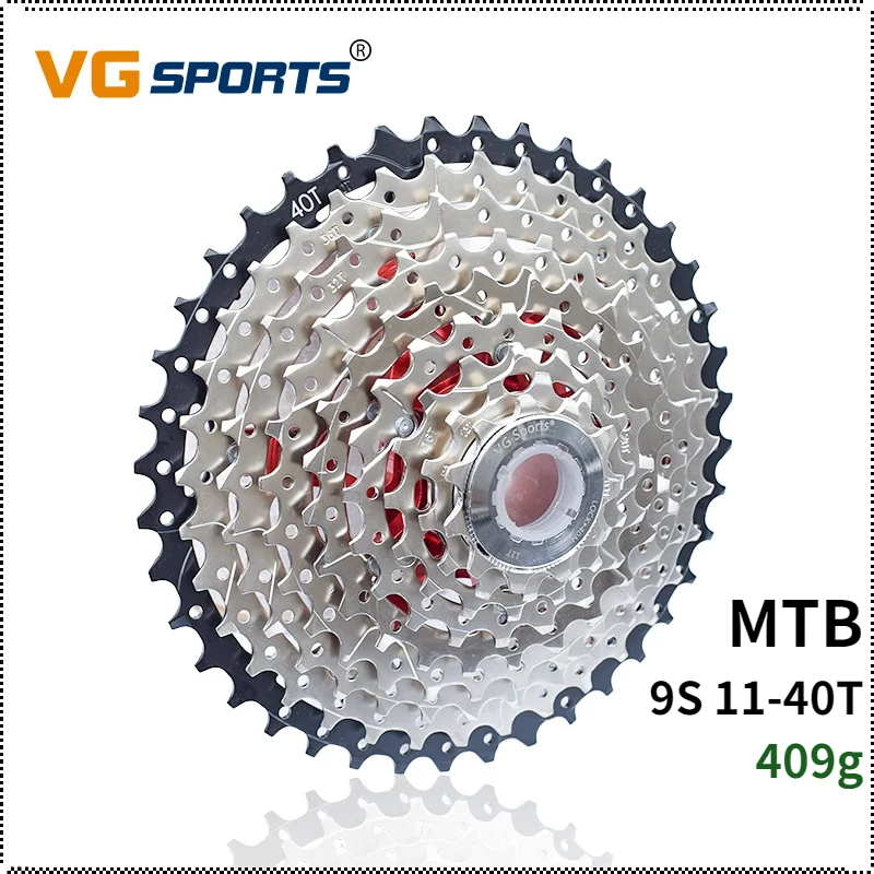 

Кассета для горного велосипеда VG SPORTS, 9 скоростей, 11-40T, для горного велосипеда, K7 9 В, запасные части для Shimano/SRAM, Звездочка для велосипеда
