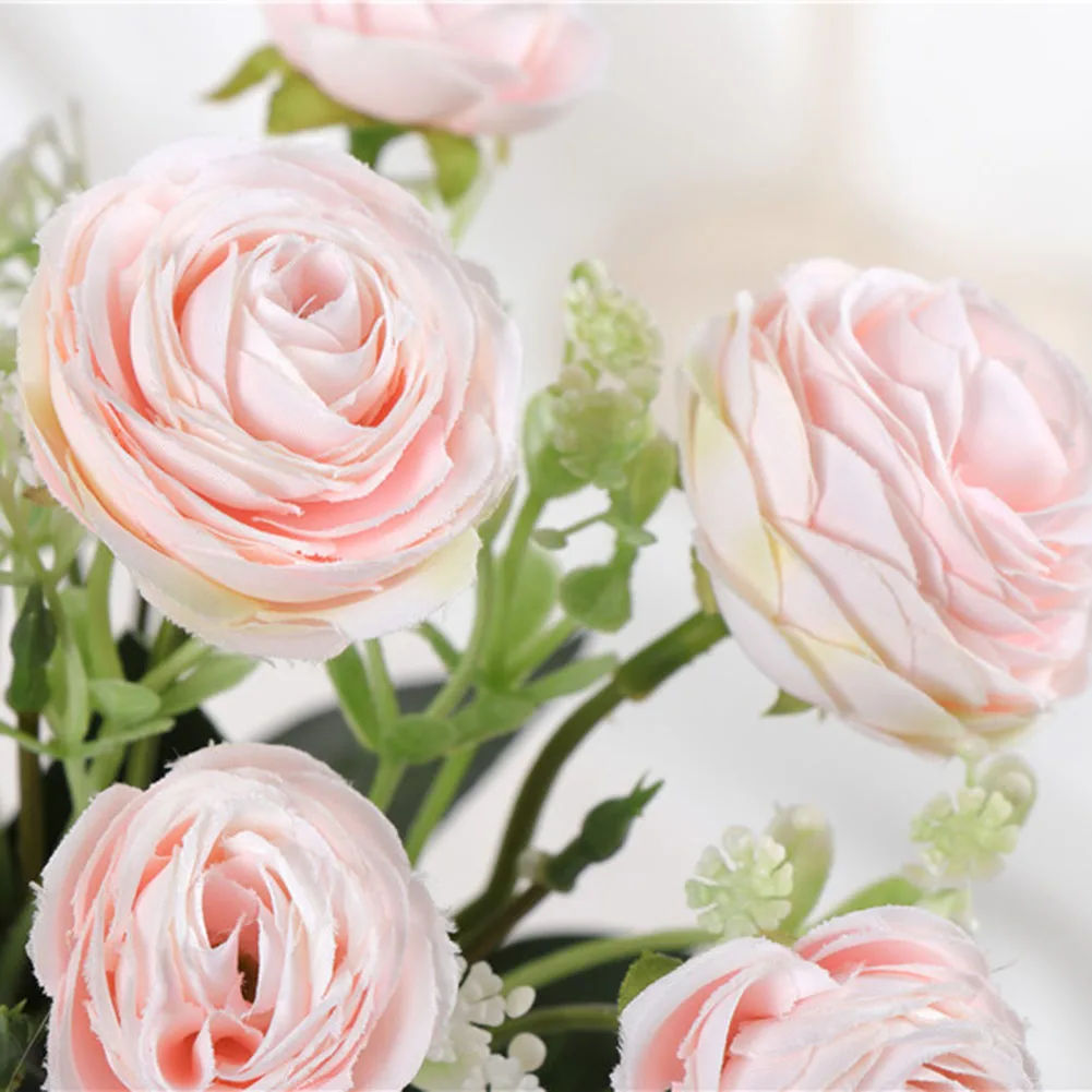 5 вилок 10 цветов маленькие камелии искусственные цветы букет Сделай Сам дома