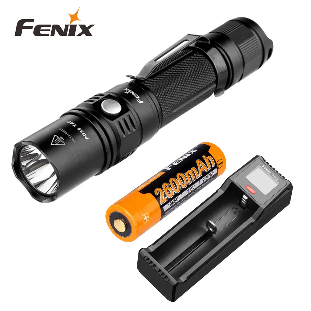 Фонарик Fenix PD35 тактический светодиодный турбовыход 1000 люмен зарядное устройство