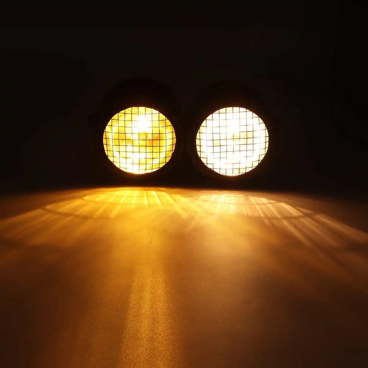 

Universal Motorcycle Headlight led Dual headlight Halogen h4 bulb led light with Grill Double headlamp motorcycle front light