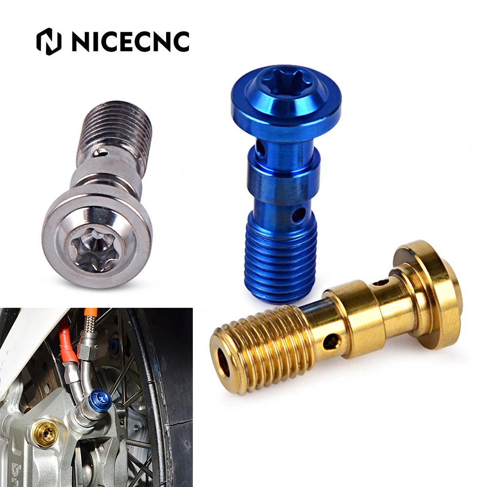 

Universal Motorcycles Brake Banjo Bolt M10X1.25 M10X1.0 Anti-rust Titanium Alloy T40 Flange Head Scews Bolt