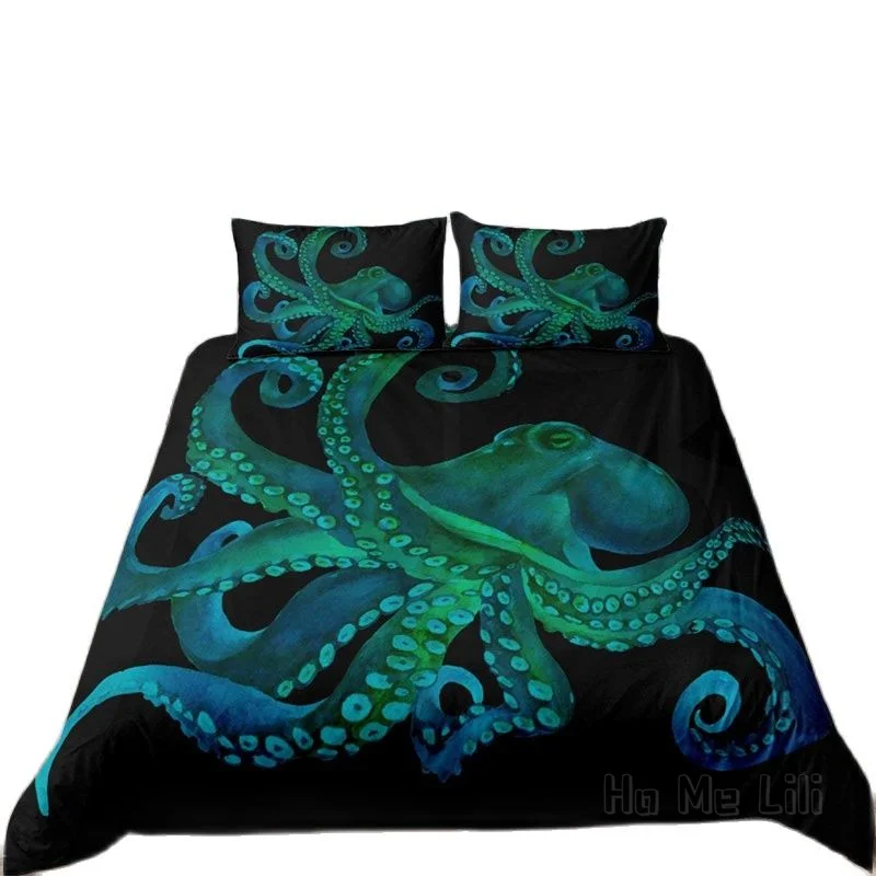 

Erosebridal Octopus Bedding Set By Ho Me Lili Duvet Cover Ocean Animal For Kids Teens Adult Decoration