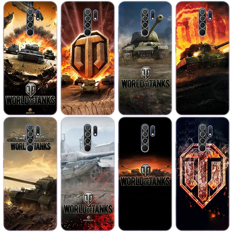 hot world of tanks silicone phone case for xiaomi redmi note 10 9 pro max 10s 9s 8t 8 8a 9 9a 9c 9t k40 pro 5g soft cover free global shipping