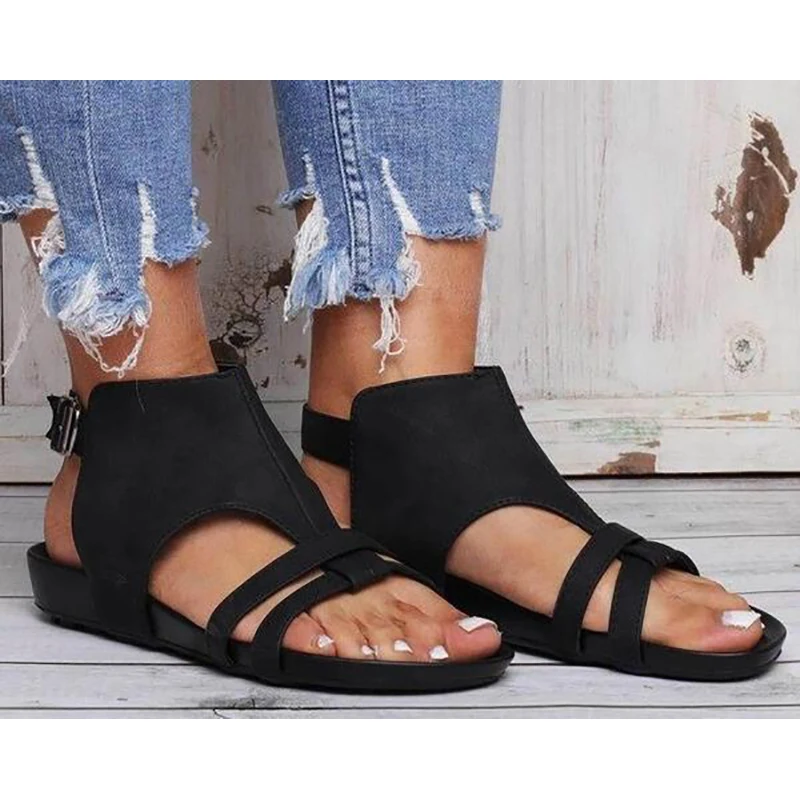 GRITION/женские сандалии платформа танкетка каблук без шнуровки на матовые туфли из