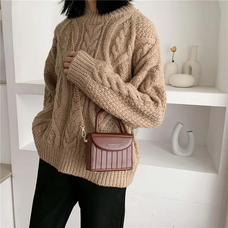 Женская сумка новинка 2020 трендовая винтажная брендовая через плечо с ручками