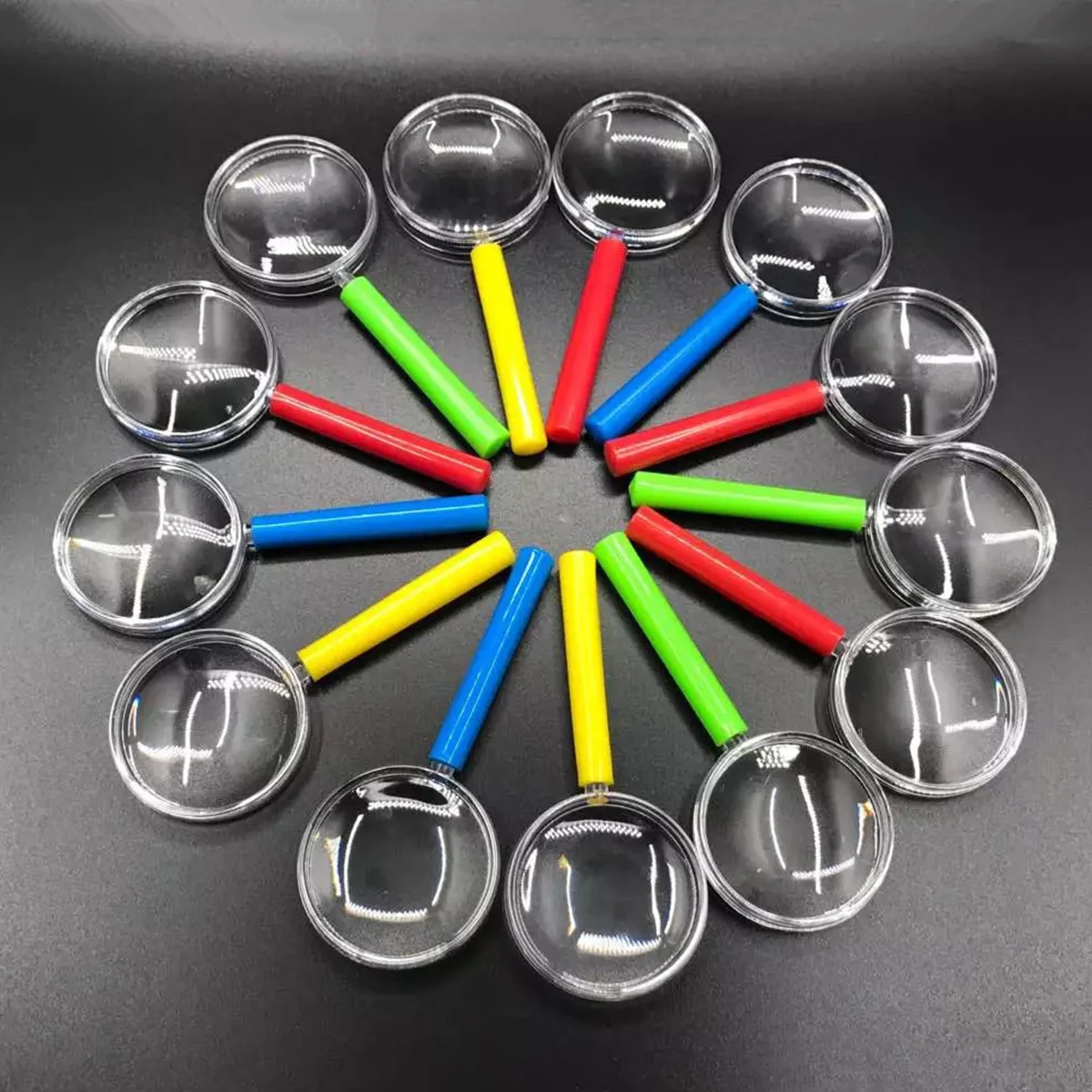 12PCS Children's Toys 3 Times Magnifying Glasses Colorful Party Game Favor Activity Prize Set #q4 | Инструменты