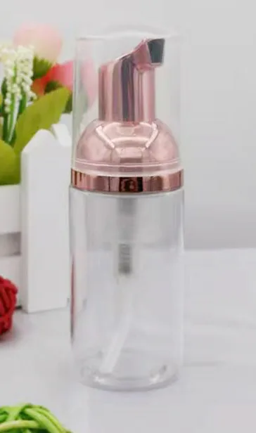 clearwithrosegolden Быстрая 100ps 60 мл пластиковый пенообразователь бутылка насос Белый дозатор жидкого мыла Лучший дешевый диспенсер для пены с золотым пенообразователем - Цвет: clearwithrosegolden