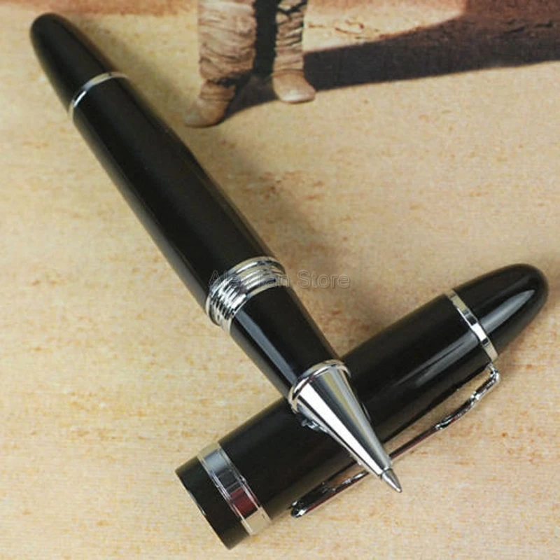 Jinhao 159 металлическая многоцветная ручка-роллер большого размера серебряная и