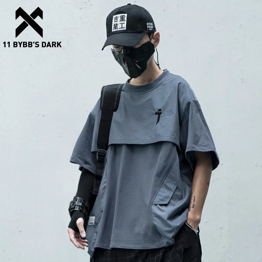 11 byb's DARK футболка в стиле хип хоп уличная одежда Мужская/Женская 2020SS поддельные