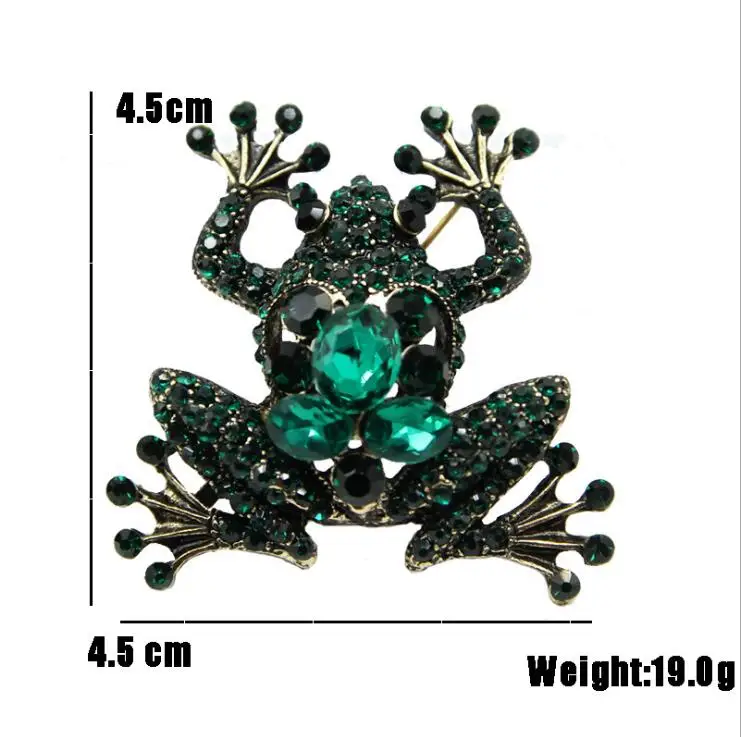 Trendy Female Collar Pin Alloy Boutonniere Mens Wedding Brooches Frog Shape DIY Cloth Decoration | Дом и сад