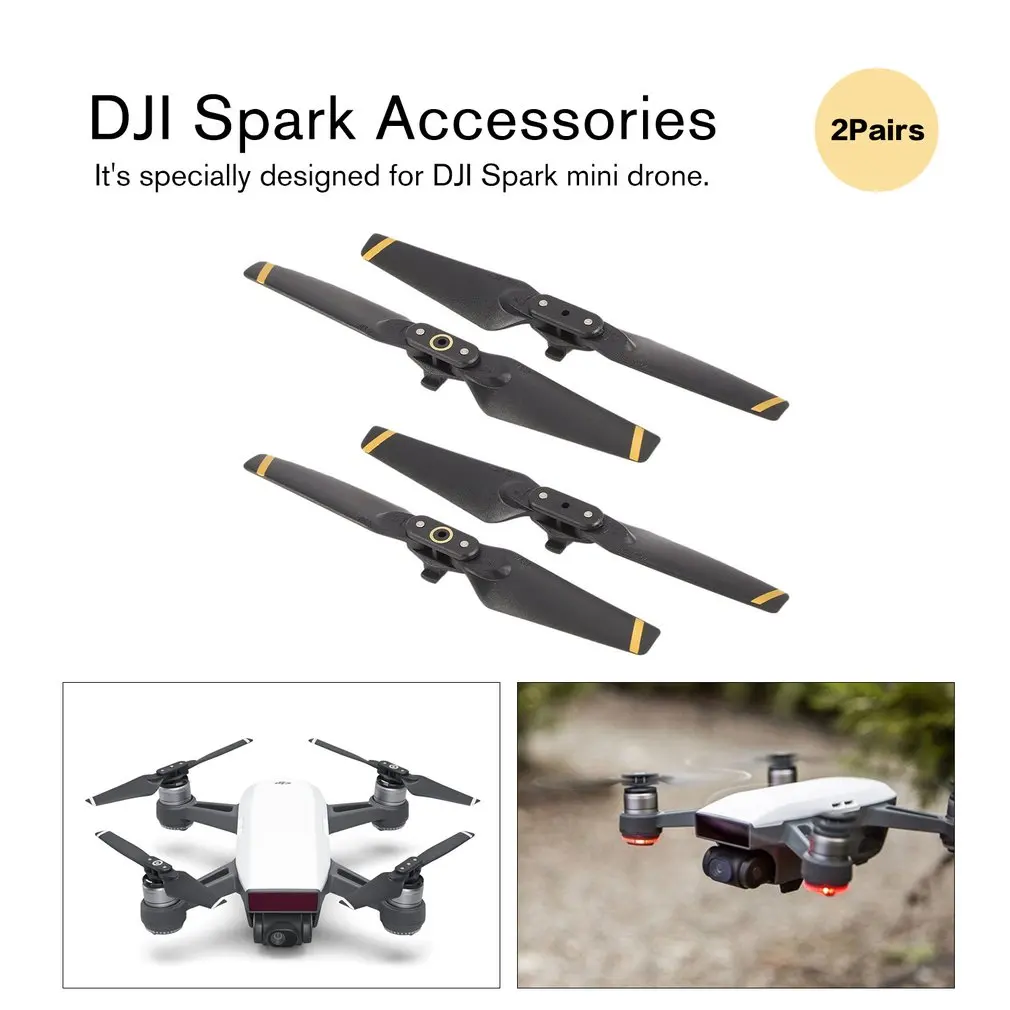 2 пары складных лезвий для дрона DJI Spark RC | Электроника