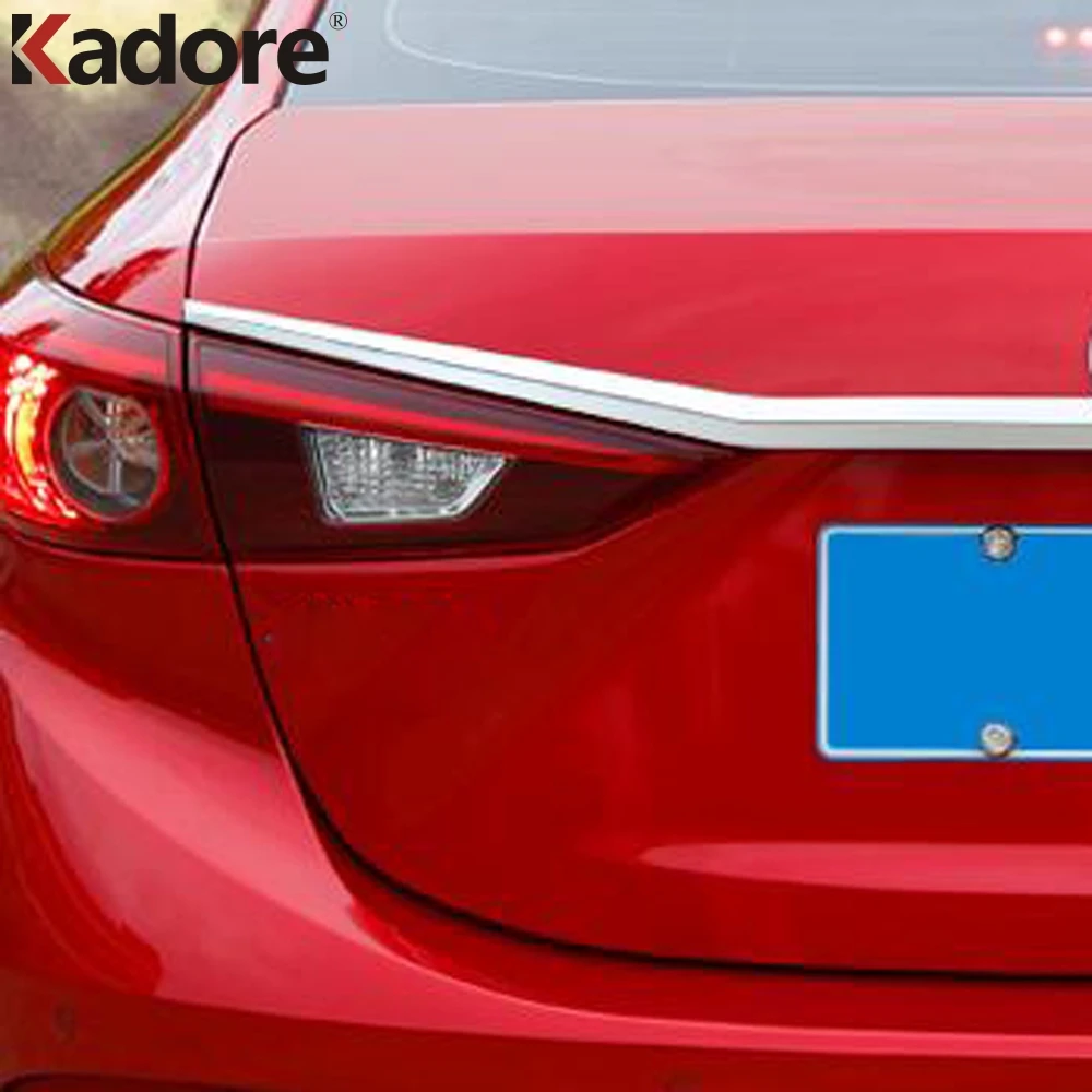 Накладка на крышку багажника для Mazda 3 M3 Axela 2018 2019 ABS хромированная лента