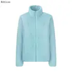 Свитшот женский пушистый с флисовой подкладкой, Повседневная водолазка на молнии, худи свободного покроя, теплый мягкий однотонный джемпер, зима