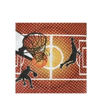 basketball club disposable tableware set napkin plates cups sport boy basketball enthusiast disposable plates for birthday fork