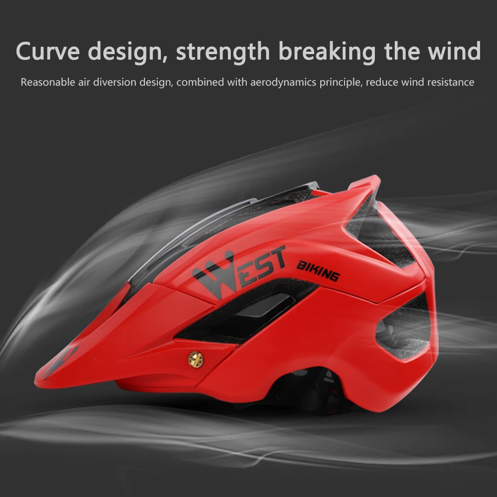 

Bicycle Electric Car Riding Helmet Men And Women Mountain Bike Cap Detachable Cap Outer Pc Material Firm Anti-Falling