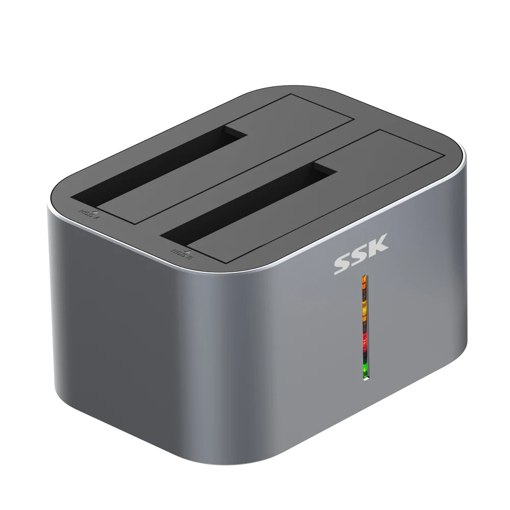 Док станция SSK алюминиевая 2 Bay для HDD док HD двойной SATA на Usb 0 5 3 внешний жесткий диск