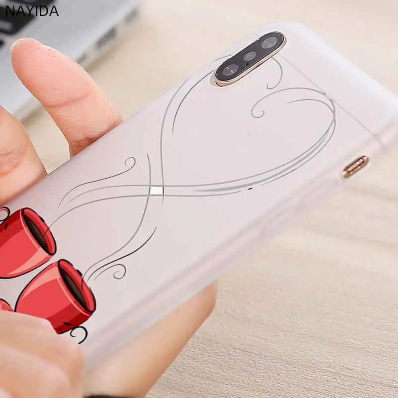 Мягкий силиконовый чехол для Xiaomi Redmi 9a 8a 7a 6a 5a 4a 9at 9Prime 9 8 7 6 5 K20Pro с кофейным