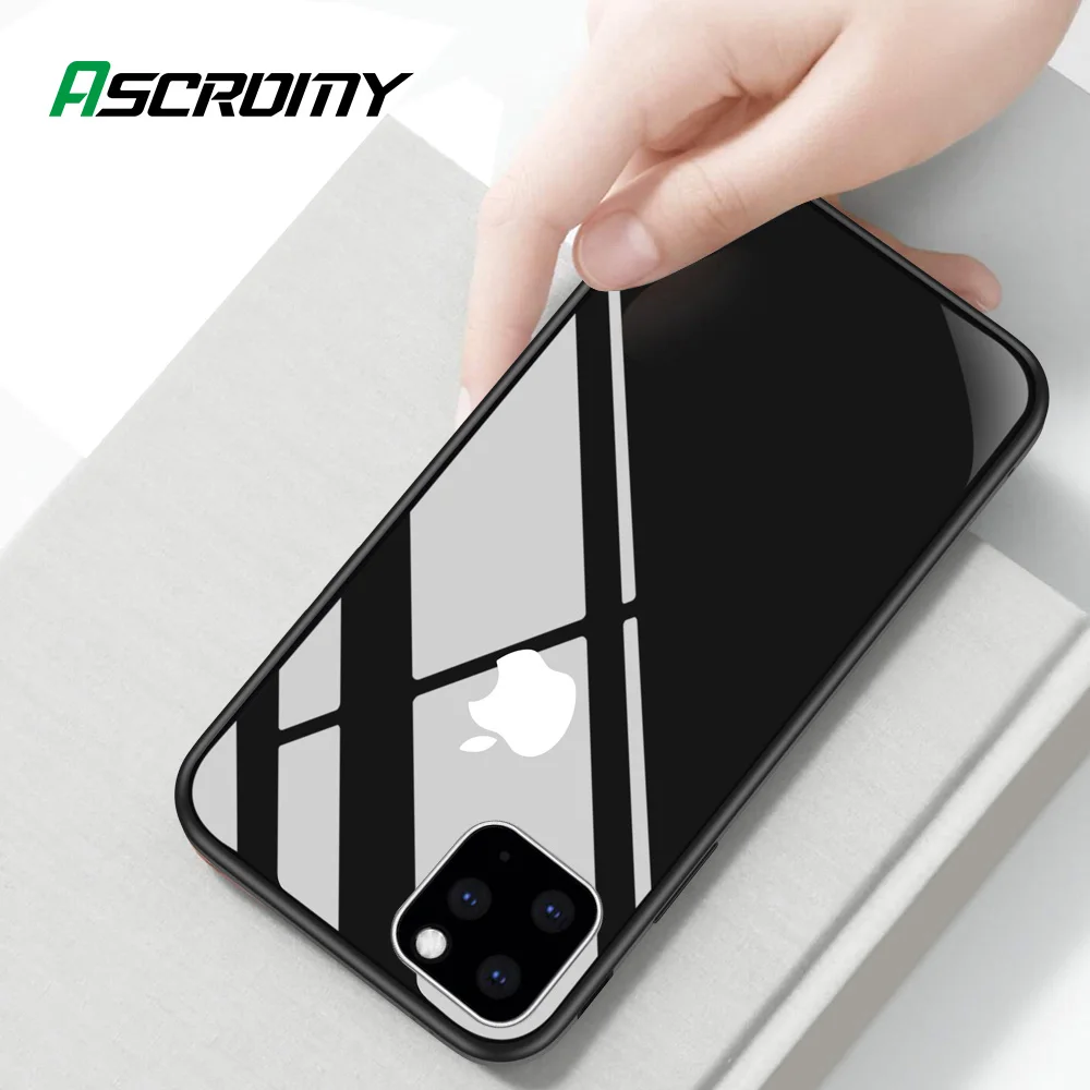 Металлический бампер задняя крышка из закаленного стекла для iPhone XR 11Pro X XS Max 7 86 6s