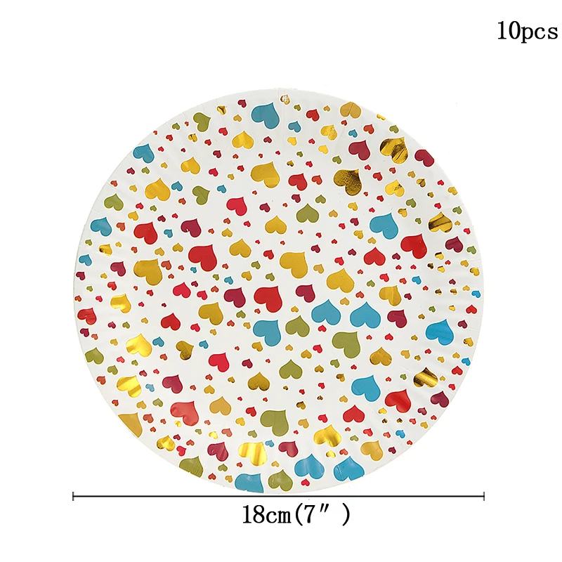 10 шт. золотой пластине Золотой тематическая вечеринка на день рождения столовые