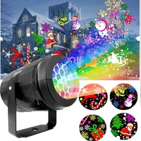 christmas led laser projector light snowflake elk projection lamp stage indoor lighting family party new year atmosphere decor